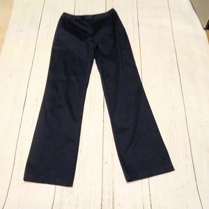 LAFAYETTE 148 NY navy cotton sateen dress …